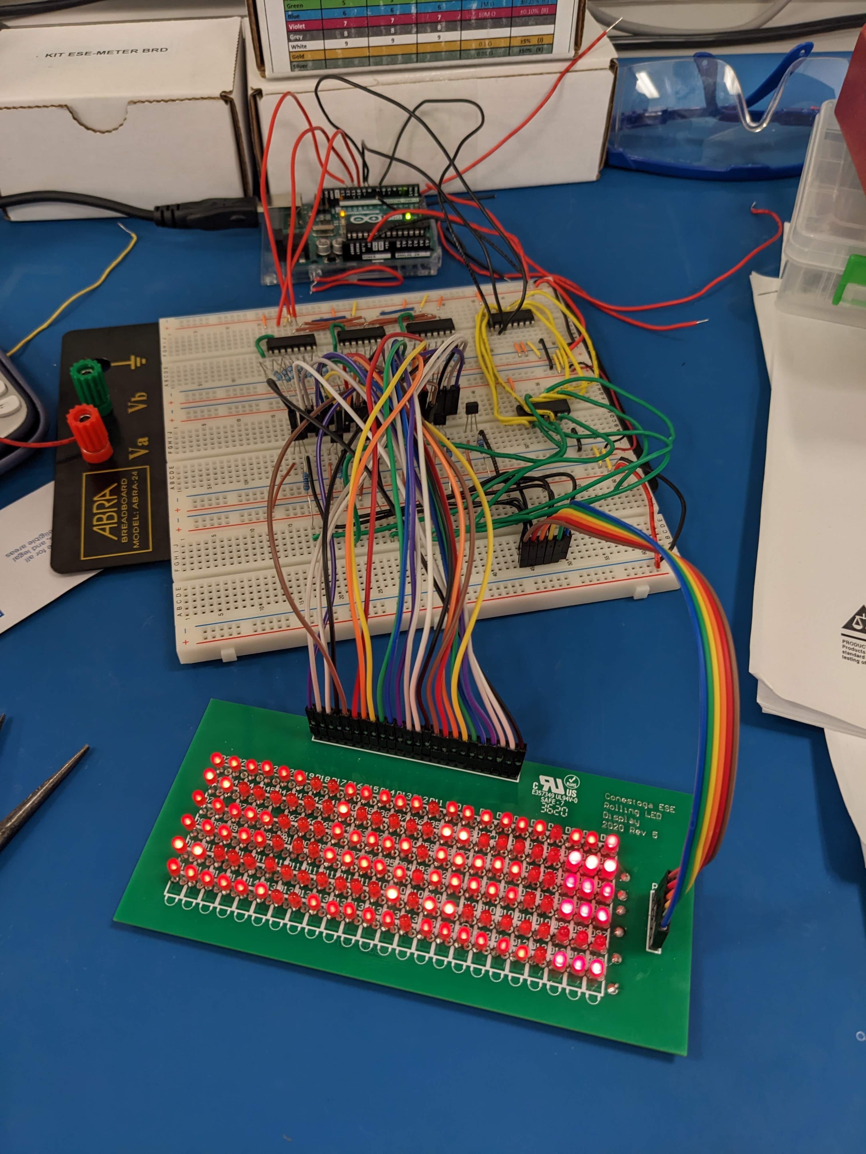 Rolling LED Display project image